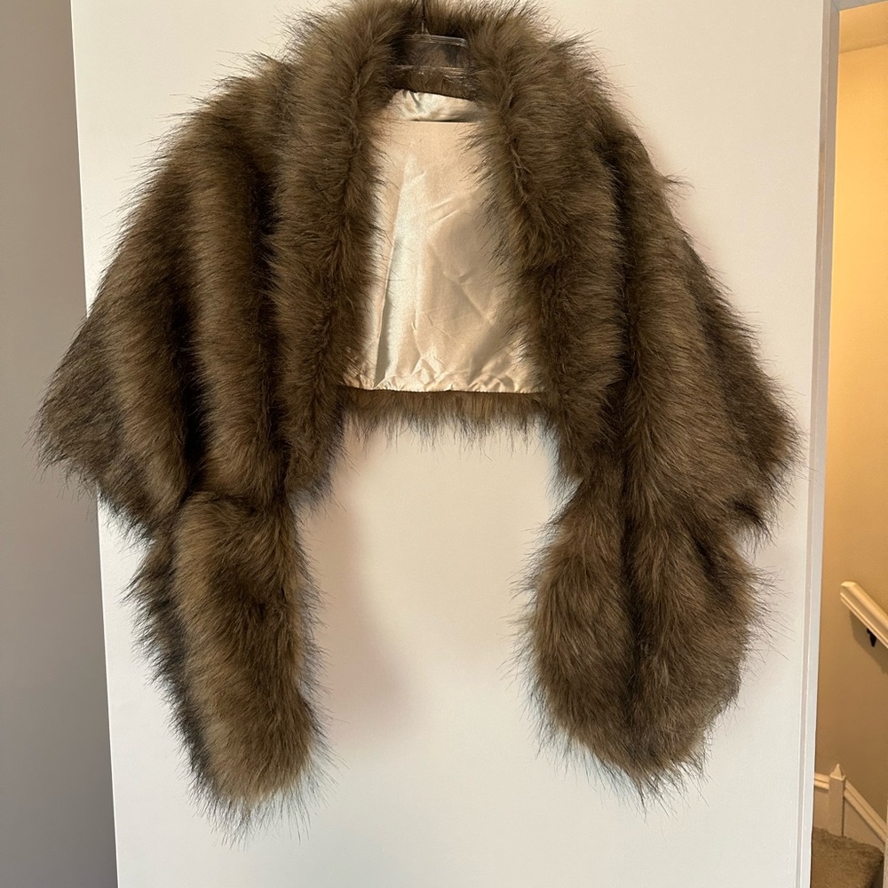 Faux Fur Shawl